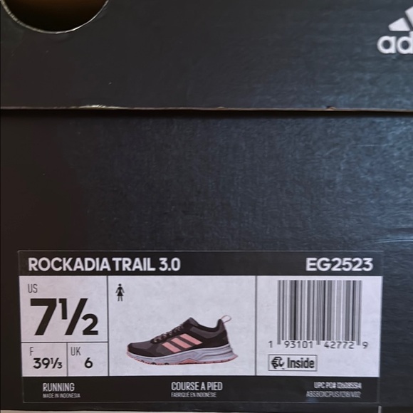 Adidas Rockadia Trail 3.0 Women’s Size 7.5 Running Shoes Grey / Pink EG2523 - Picture 2 of 9